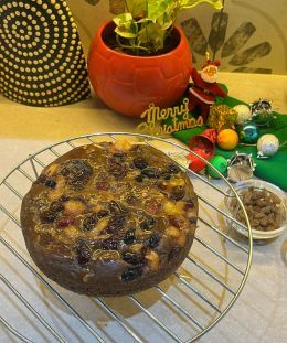 Eggless Plum Cake