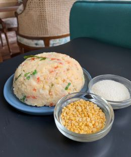 Yellow Moong Dal Upma | Moong Dal Upma | Protein-Rich Upma | Healthy Indian Breakfast — recipe by Renu Dalal