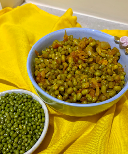 Moong Subzi |Green Moong Sabzi | Moong Vegetable — recipe by Renu Dalal