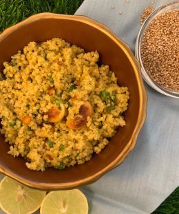 Banyard Millet Lemon Rice | Tangy & Nutritious Millet Rice | Healthy Indian One-Pot Meal | Quick Banyard Millet Recipe | Vegan Lemon Rice | Renu Dalal — recipe by Renu Dalal
