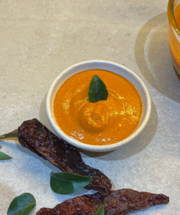 Spicy Maldivian Sauce | Maldivian Coconut Chilli Paste | Fiery Island-Style Sauce | Maldivian Red Chilli Coconut Dip — recipe by Renu Dalal