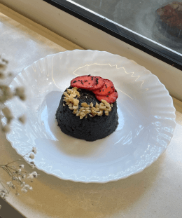 Black Sesame Walnut Halwa | Black Til Halwa | Nutty Black Sesame Halwa | Healthy Sesame Walnut Dessert — recipe by Renu Dalal