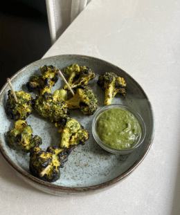 Tandoori Broccoli | Tandoori Gobi Recipe | Grilled Broccoli Starter | Healthy Indian Appetizer — recipe by Renu Dalal