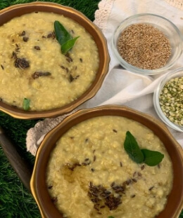 Kudo Millet Khichdi | Nutritious Millet & Lentil Porridge | Easy Indian One-Pot Meal | Healthy Khichdi Recipe | Comforting Millet Dish | Renu Dalal — recipe by Renu Dalal