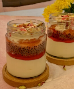 Yoghurt Falooda Jars | Layered Indian Dessert | Falooda recipes | Fusion Falooda recipe — recipe by Renu Dalal