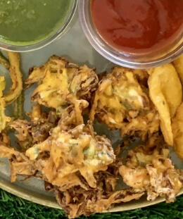 Onion & Cabbage Bhajiya | Crispy Bhajiya Recipe | Tea-Time Indian Fritters | No-Fail Pakora Recipe | Street Food at Home | Easy Party Snacks — recipe by Renu Dalal